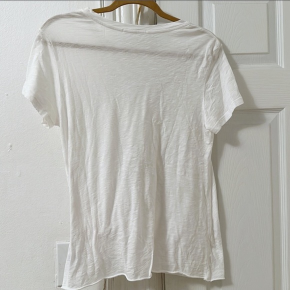 STATESIDE White Supima Slub Jersey Twist T-Shirt Sz Large - Picture 4 of 7